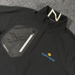 Zero Restriction‎ Men's M Poppy Ridge Black 1/2 Zip Performance Golf Pullover